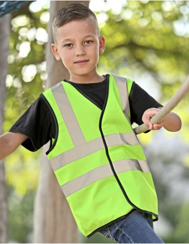 KOR-KWVR-Childrens Safety Vest Esbjerg - 4 Reflective Stripes